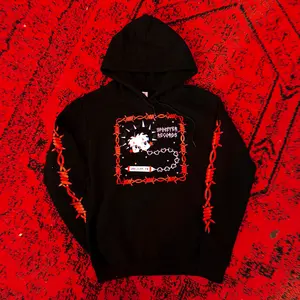 Spinster Records Betty Flail Barbed Wire Hoodie