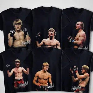 Paddy "The Baddy" Pimblett UFC Collection Menswear T-Shirt, Mens Unisex Cotton Short-Sleeve Round Neck T-Shirt MMA Fan Highlight Tee, Gift for Him or Her funny men Deftones Tour Anime Purple Rain Graphic Crew MIV LDM PAP