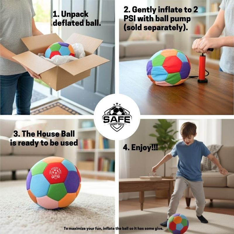 The House Ball - Soft Soccer Ball Designed for Inside Your House - Size 4