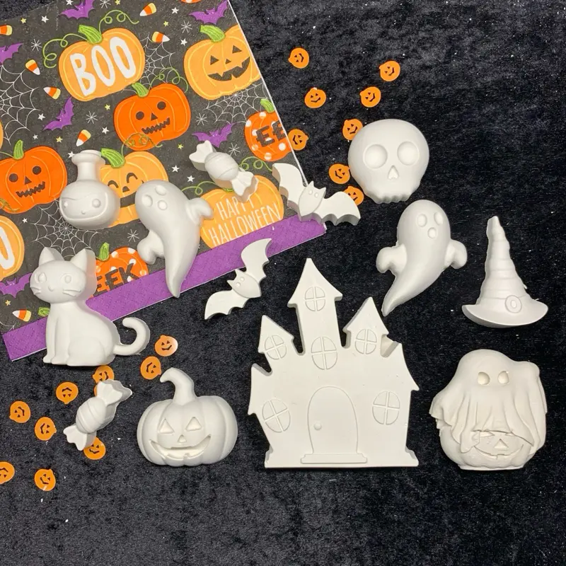Halloween Haunted House Plaster Paint Kit 1