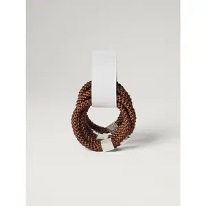 Luxy Silver Gravity Defying Hair Ties - Brown (Set of 5)
