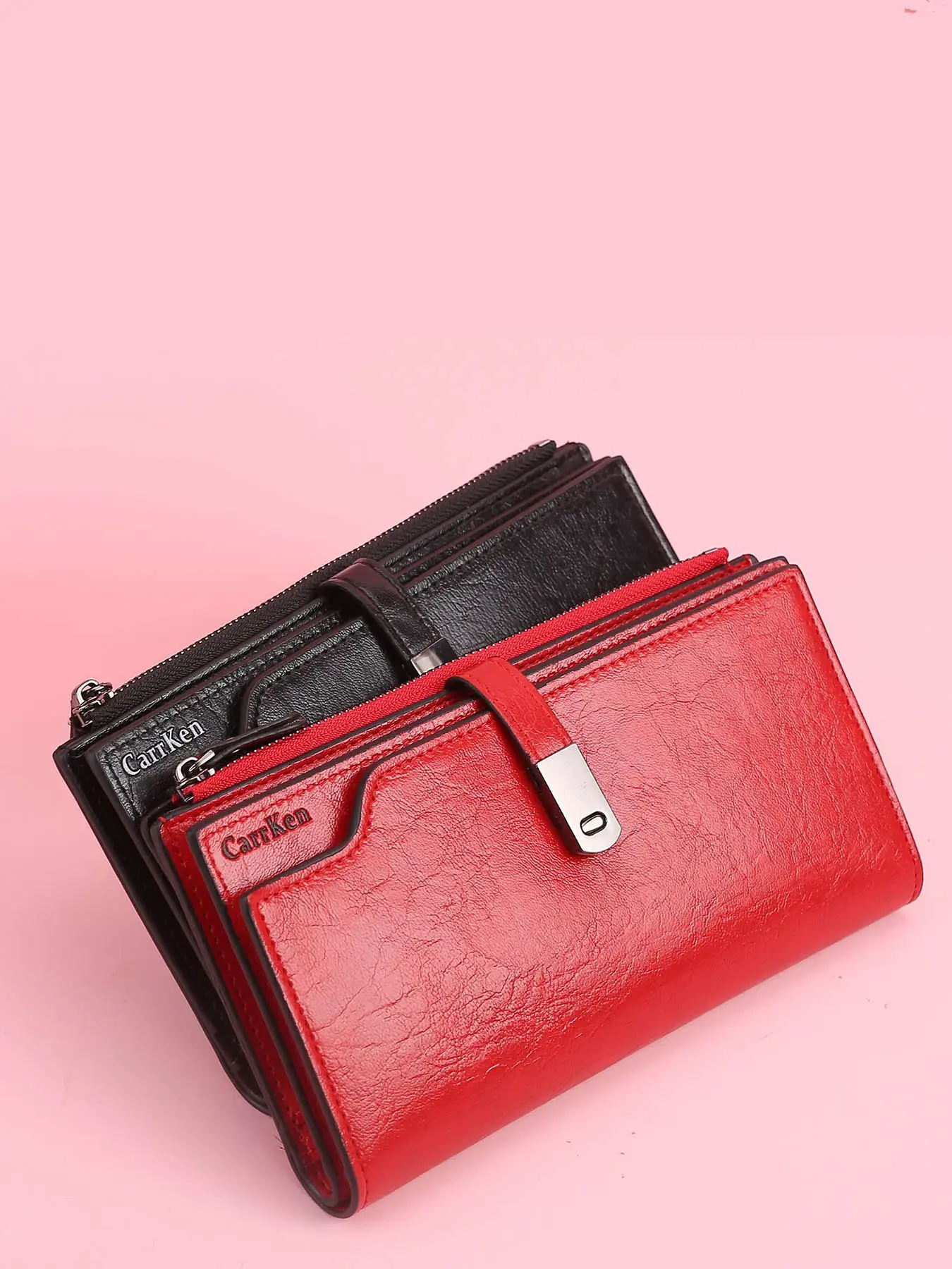 New Women's Solid Color Long Wallet with Trendy Zipper Closure, Stylish Ladies Wallet Fashionable Wallet Versatile High-Quality Casual Durable Fashion Wallet for Everyday Use