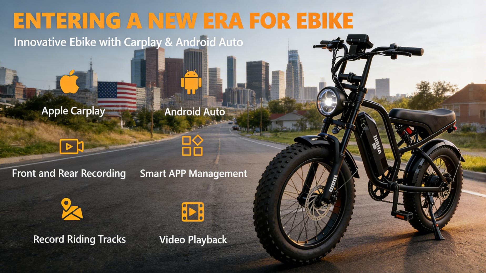 【Hieha】 2026 Upgraded Smart Electric Bike: 1500W Peak Motor & 48V 15Ah Battery. 20" Fat Tire All-Terrain E-Bike with Front & Rear Dash Cam, CarPlay Display & App Control& Professional UL Certified Commuter Bike. 【Hieha】 2026 Upgraded Smart Electric Bike: 1500W Peak Motor & 48V 15Ah Battery. 20" Fat Tire All-Terrain E-Bike with Front & Rear Dash Cam, CarPlay Display & App Control& Professional UL Certified Commuter Bike.