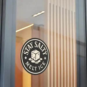 Stay Salty Vinyl Sticker: Anti-Ice Protest Decal, Melt ICE Anti Fascist Democrat Stickers