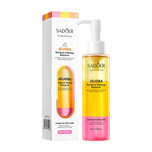 Jojoba Oil Makeup Remover Balm - 3 in 1 Cleansing Balm to Remove Makeup, Cleanse Face & Moisturize Skin - Jojoba Rainbow for All Skin Types