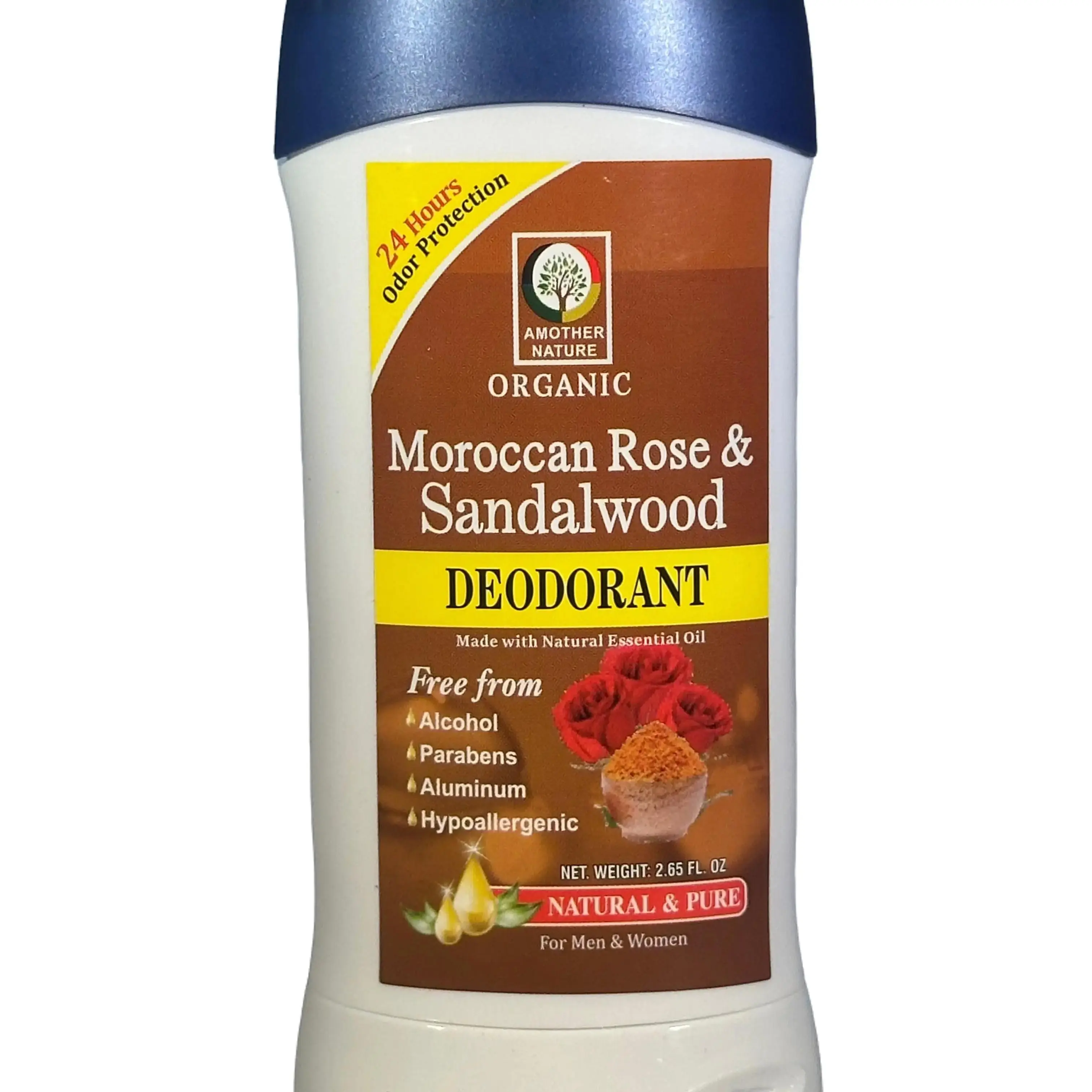 Another Nature Organic Deodorant Moroccan Rose & Sandalwood 100G Natural Pure Hypoallergenic Body Care Cleanser