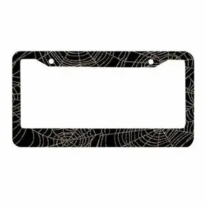 Sloboki Spider Web License Plate Frame Universal Aluminum Metal Car Tag Holders Cars Decor, Size: 12.4 x 6.4
