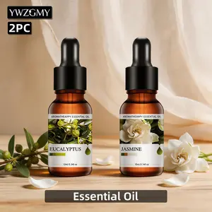 2pc Floral Fragrance Essential Oils, 10ML Per Bottle, Ideal for Humidifiers, Home Aromatherapy, Candles, Car Air Fresheners, Holiday Gift