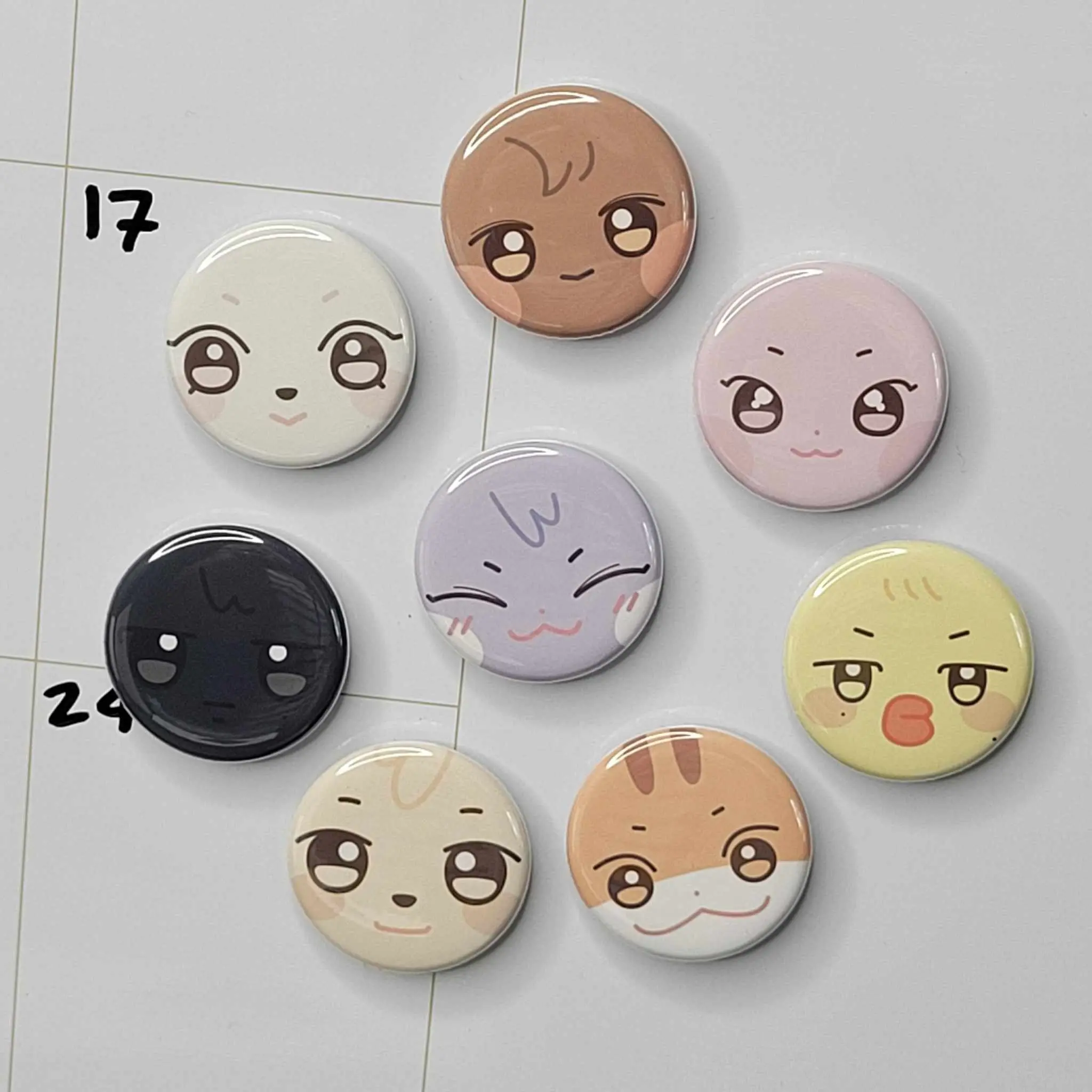 Aniteez Cartoon Pinback Button, Atiny,  Fridge Magnet Kpop Accessories K-pop Merch Kawaii Gift Decor Aluminium