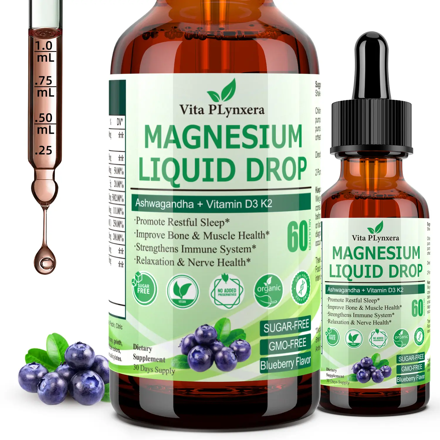 magnesiumelement Supplement, 5 Forms of Magnesium,Vitamin D3 K2 Omega-3, Valeria...