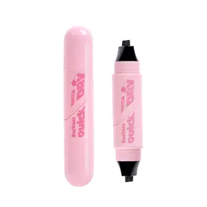 2-in-1 Double-Ended Stamp Eyeliner Pen, One-Stamp Shaping, Smudge-Proof, Highly Pigmented Liquid Eyeliner
