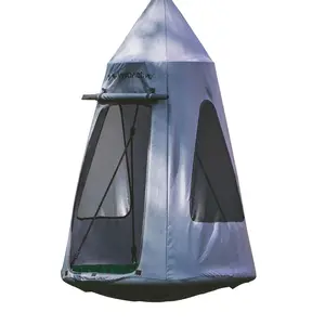 gobaplay Hanging Tent for Round Platform Swing Set with Cover, Grey (Cover Only)
