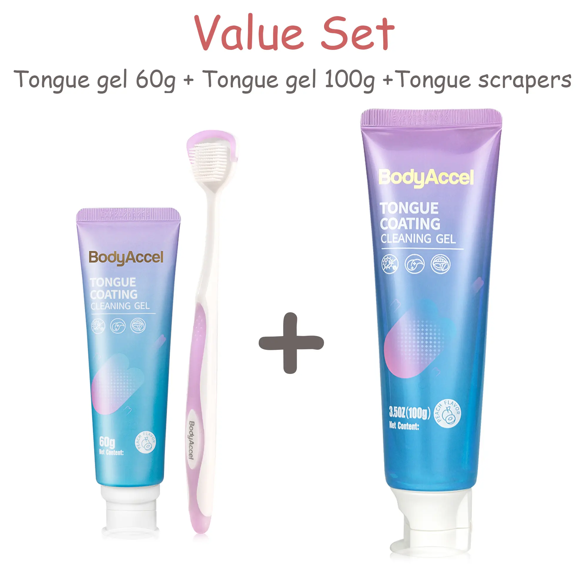 One Tongue Cleaner Kit (Brush + Refillable )