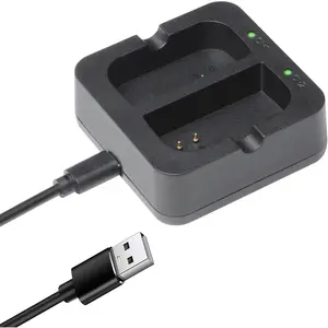 Battery Charger for Ring Rechargeable Battery,Dual Port Battery Charger Station for Ring Spotlight Cam Battery, for Ring-Doorbell Camera 2/3/3 Plus/4, Peephole Cam (Ring Batteries NOT Included)