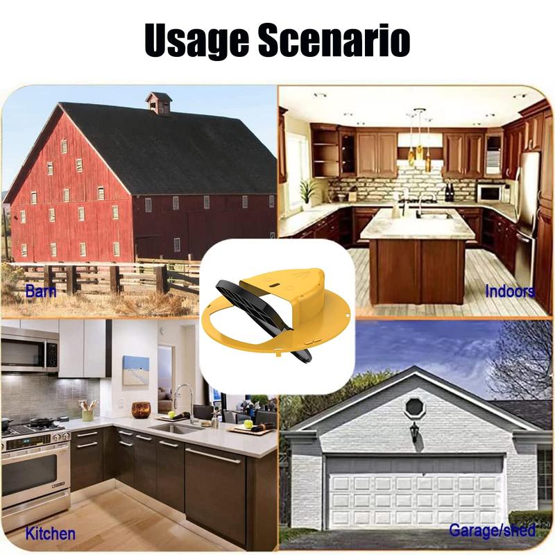 Flip 'N Slide Bucket Mouse Trap - Multi-Catch, Auto-Reset, Humane/Lethal Rat Trap - ABS Plastic Material, Reusable Mouse Traps for Indoor Home & Outdoor Use