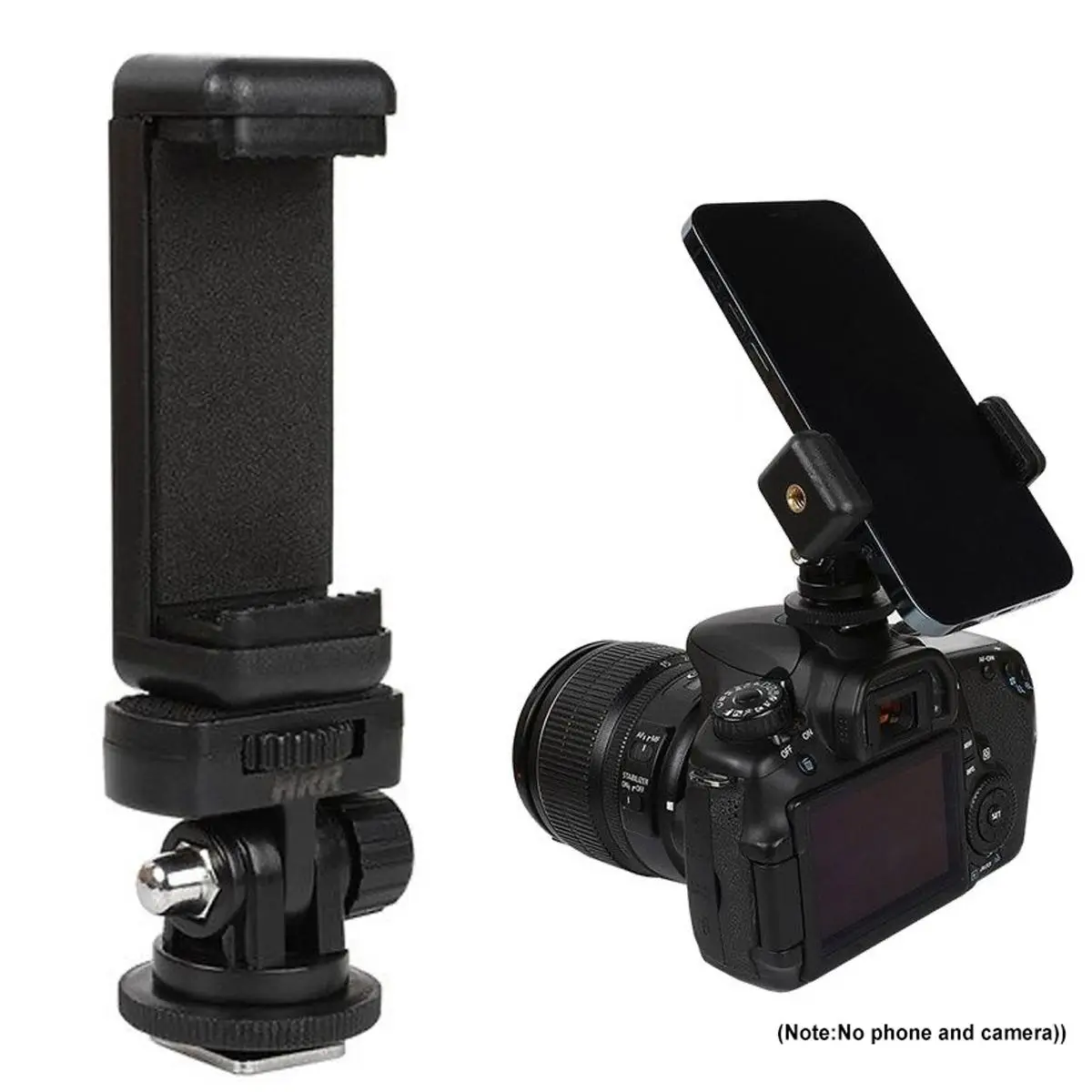 Camera Monitor Adapter, 1 Count Low Angle Viewing Hot & Cold Shoe Mount with Phone Clip Holder, Video Recording Equipment, Camera Accessories for Canon & Nikon Cameras