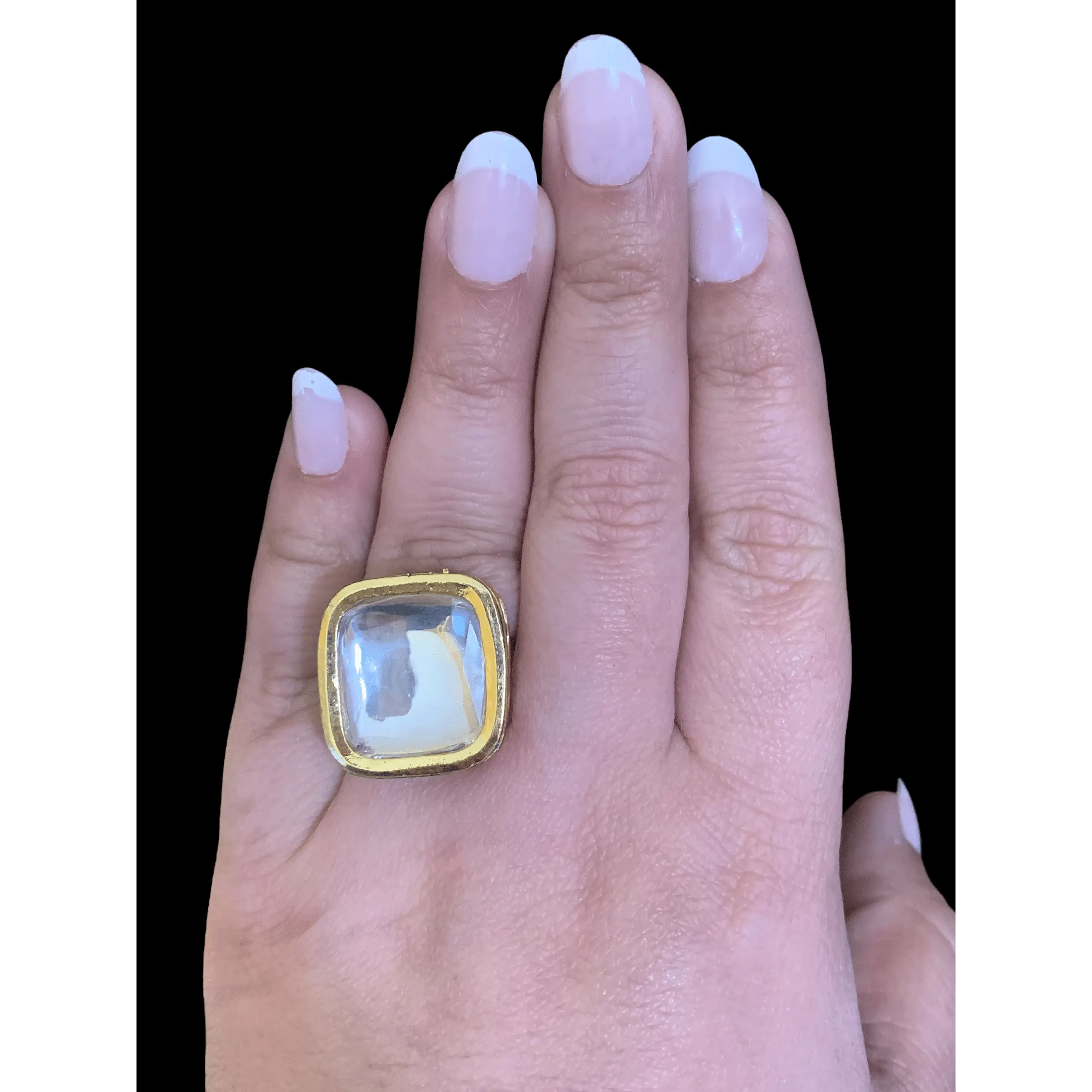 DJR10 Kundan statement ring ( READY TO SHIP)