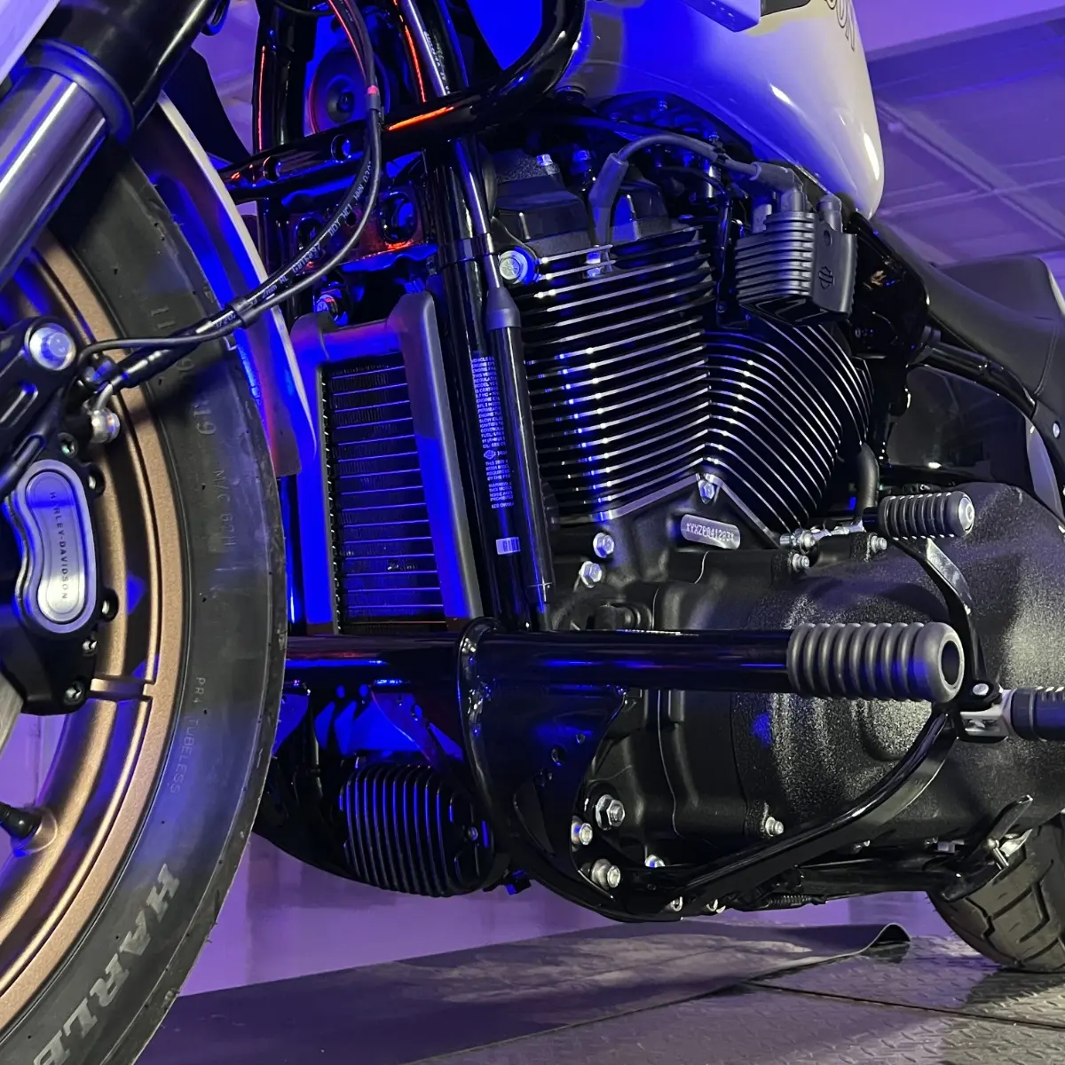 Black Highway Peg Crash Bar for Harley® Low Rider / Street Bob '18-'25 ...