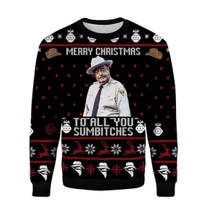 Sm0key and The Bandit Ugly Christmas Sweater, Merry Christmas To All You Sumbtches Sweater, Christmas Movie Holiday Sweater