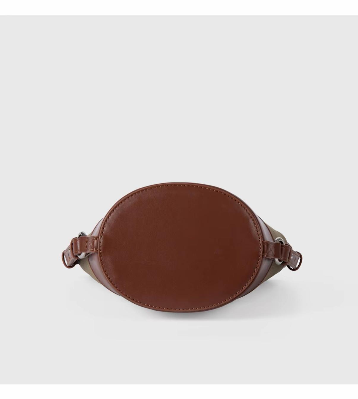 Retro Colorblock Bucket Bag 2026 New, Vintage Cylinder Shoulder Handbag for Women, Luxury Minimalist Daily Bag