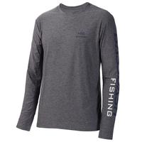 Heather Grey/Dark Blue Logo