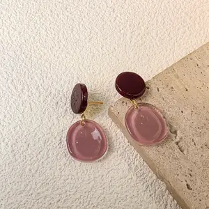 Plum Blossom Sauce~Irregular Tassel Earrings for Women, Versatile Forest Style Personality Stud Earrings, Fashionable Commuting Ear Accessories for Women