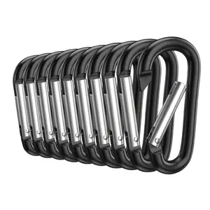 10-Pack Spring Hook Keychains, Multifunctional Car Keychain Clips, Suitable for Bag Hooks and Dog Leash Clips, Durable & Convenient, Carabiner For Leash