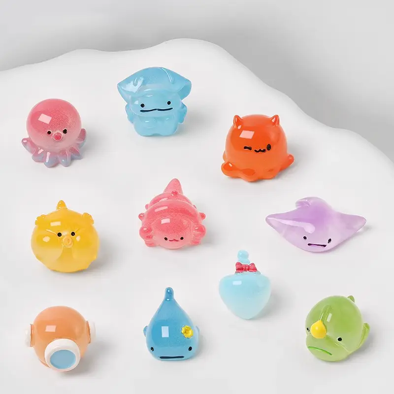 3D Ocean Creatures Shoe Charms for Clogs Octopus Crab Natural Shoe Charms for Crocs Funny DIY Shoe Accessories for Party Favor Shoes  Accessories (No Shoes) decoration cute
