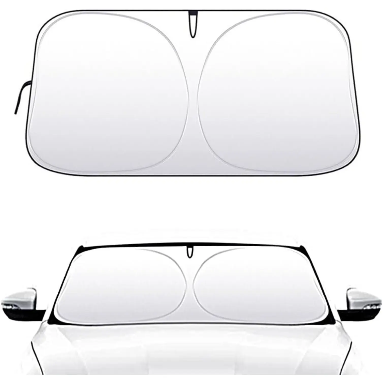 55 * 31 in Windshield Sun Shade,Car Sun Shades Blocks UV Rays,Sun Shade for car Windshield Fit for Cars,SUV,Truck,Car Sun Shade Windshield Blocks Heat and Keep Interior Cool