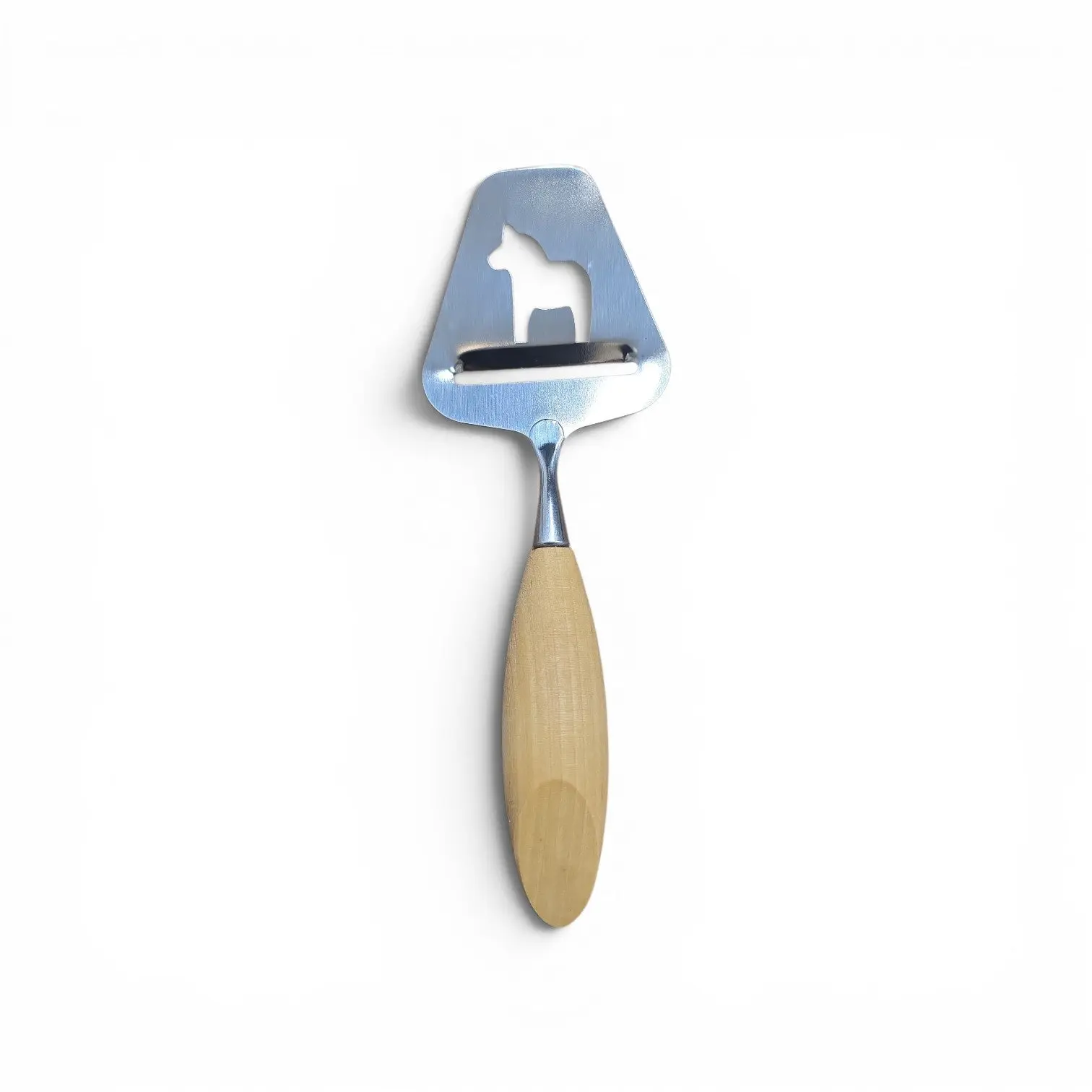 Cheese Slicer: Dala Horse Cheese Slicer Stainless Steel & Wood 8.5" Long Made in Sweden