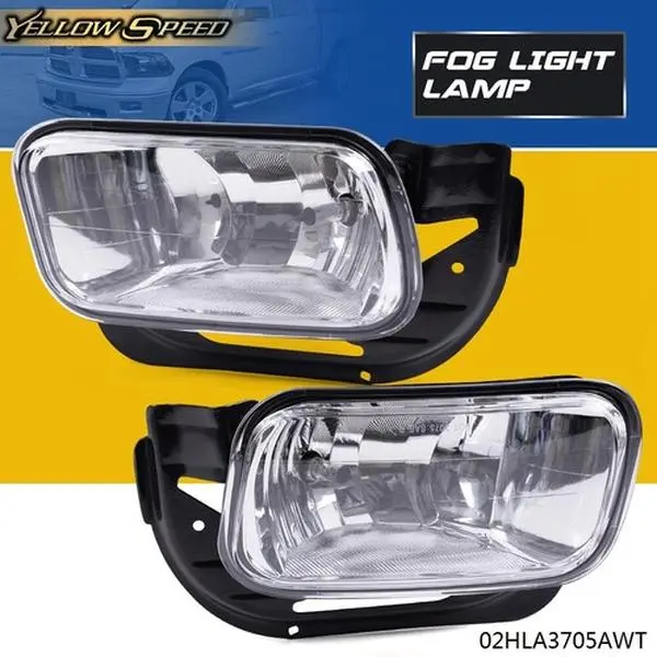 ALLGOOD 2pcs Vehicle Replacement Bumper Fog Lights, Auxiliary Car Accessories Fit For 10-18 Dodge Ram 2500 3500/2009-2012 Ram 1500