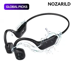 Wireless Bone Conduction Headphones, Bluetooth-Compatible Waterproof and Sweatproof Sports Earbuds, Earphone with Microphone for Running, Cycling, Hiking and Driving, Waterproof Headphones