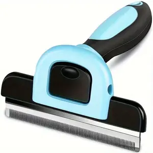 1 professional pet hair removal tool and grooming brush - reduced hair removal, blue and black design, suitable for dogs and cats with short to long hair, ideal gift for back-to-school, graduation, Christmas, Halloween, Thanksgiving, dog grooming brush,