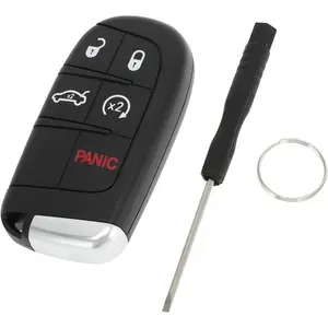 Key Shell Case for Dodge Charger 2011-2021 for Dodge Challenger 2015-2022 Keyless Entry Remote Key Fob Replacement Case 5 Button M3N-40821302