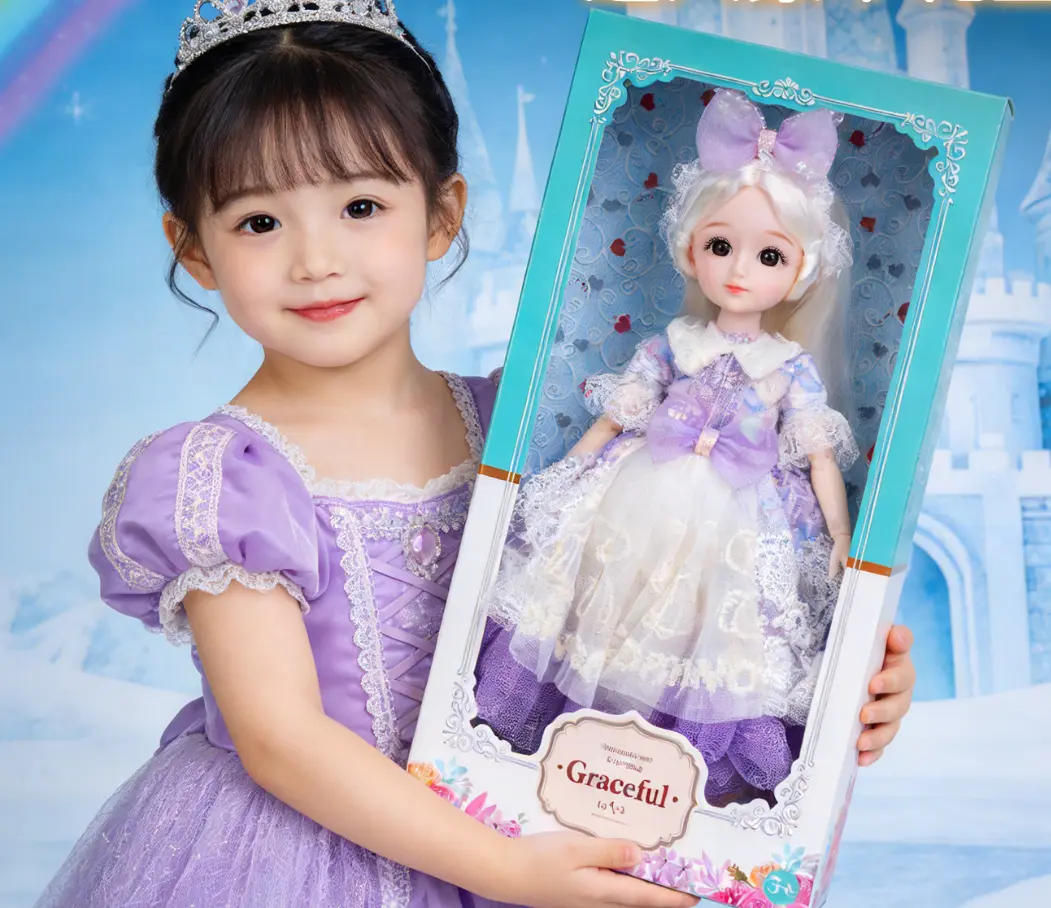 Graceful Princess Doll in Gift Box - Cute Lolita Style Doll for Girls, Kids Birthday Gift, Playtime Toy for Ages 3+