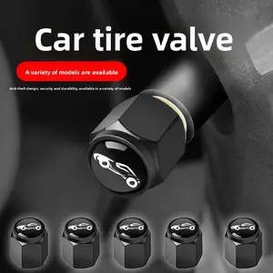 Anti-theft car tire valve cap valve cover electric motorcycle tire core cover metal universal copper dust-proof cap universal