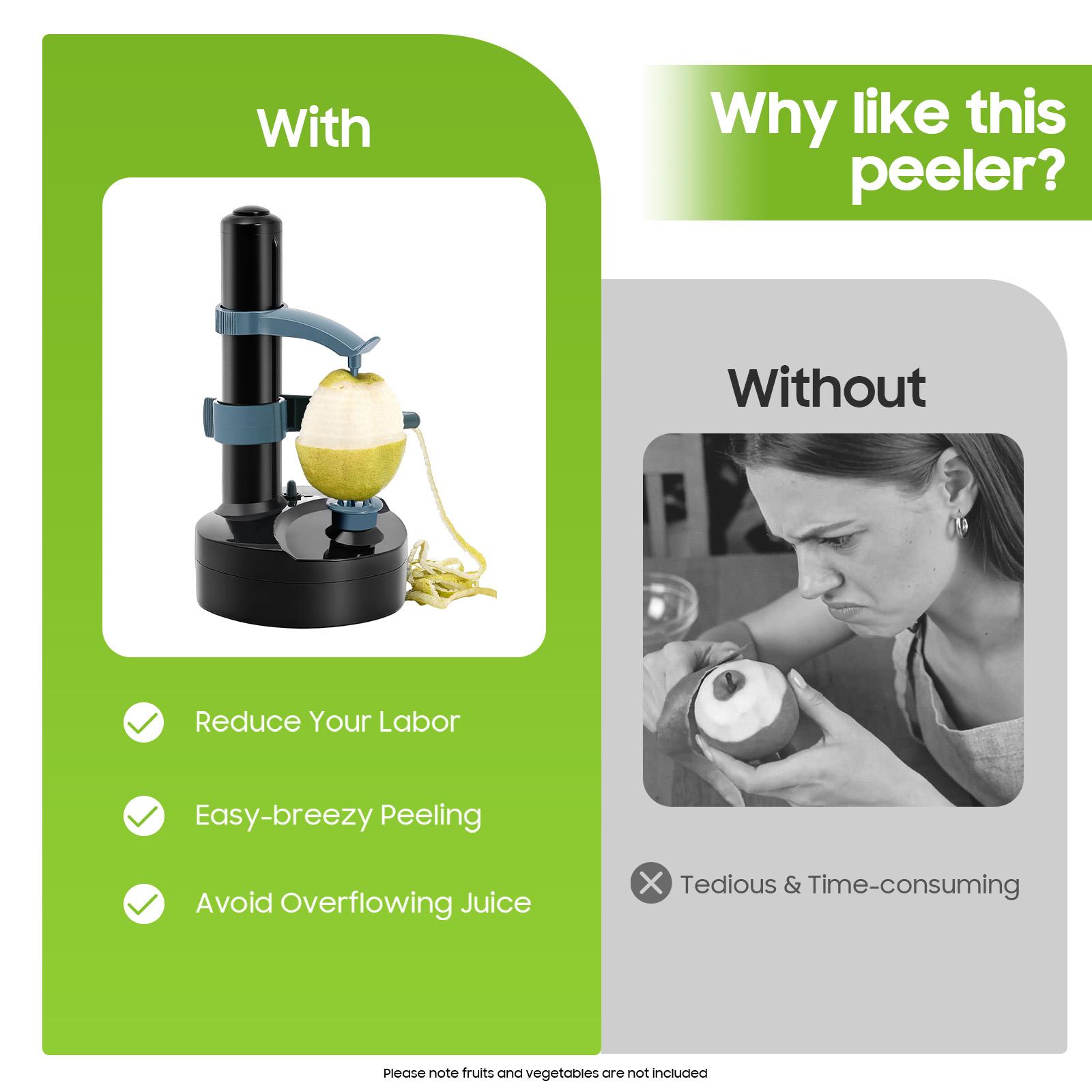 Electric Peeler for Apple Pear Fruits Vegetables Diameter 5-10 cm