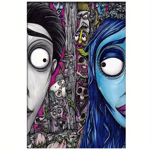 Adult Diamond Painting Kit 20x30cm, Full Diamond Point Design, Home Wall Decor Gift, Includes Cartoon Anime Movie Art Set, Diamond Art Tools