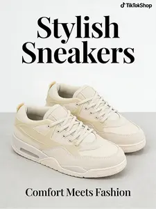 'The Dopamine Cool-Down Choice' Neutral Design Sneakers Released. 'Composed color-blocking expresses mature, chic attitude.' A timeless silhouette grants trans-seasonal versatility, injecting steady yet powerful fashion energy into your routine.