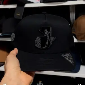 Guatemala Hats Black Snapback for Men with Logo and Adjustable Fit, Casual Baseball Cap Design