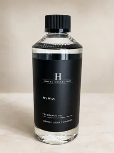 LAASANI MyWay 500ml Diffuser Oil, Home and Hotel Diffuser Oil, Made with Sandalwood, Oud Wood and Cinnamon