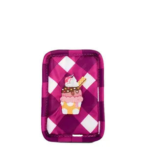 Embroidered Drizzle Zip Storage Pouch