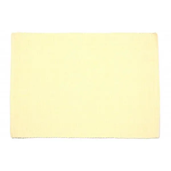 Mr. MJs Trading AG-01326S-4 19 in. Ribbed Placemats, Butter Cream - Set of 4