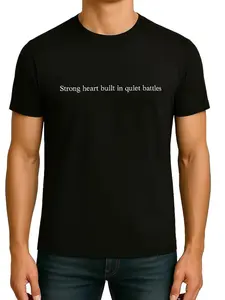 Limited Edition Men’s Text T-Shirt – Black | Slim Fit | Crew Neck | Soft Poly-Cotton