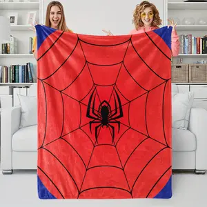 Spider-Man Themed Bedding, Soft and Cozy Facecloth Blanket, Perfect For Spider-Man Fans, Teenagers Or Those Who Like Anime and Video Games, Suitable For All Seasons