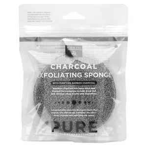 Earth Therapeutics Charcoal Exfoliating Sponge, 1 Sponge