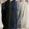 4 pieces Men's autumn and winter straight leg loose leg floor length pants, trendy high street versatile casual loose sports pants, men's style
