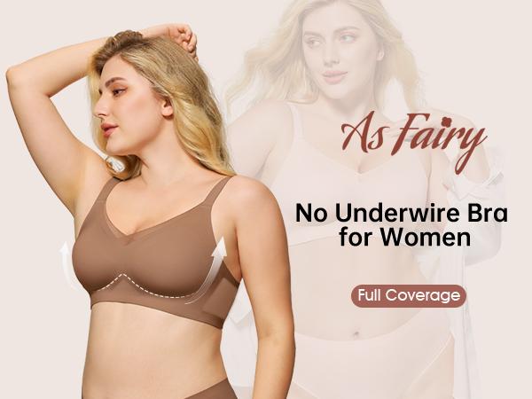 (Size up recommended) AsFairy Women's Seamless Wireless Bra Full Coverage Push Up No Underwire Tshirt Comfortable Womenwear Everyday Jelly Underwear Bras Machine Washable U-back & Crisscross Back Semi-fixed Pads (Size up recommended) AsFairy Women's Seamless Wireless Bra Full Coverage Push Up No Underwire Tshirt Comfortable Womenwear Everyday Jelly Underwear Bras Machine Washable U-back & Crisscross Back Semi-fixed Pads
