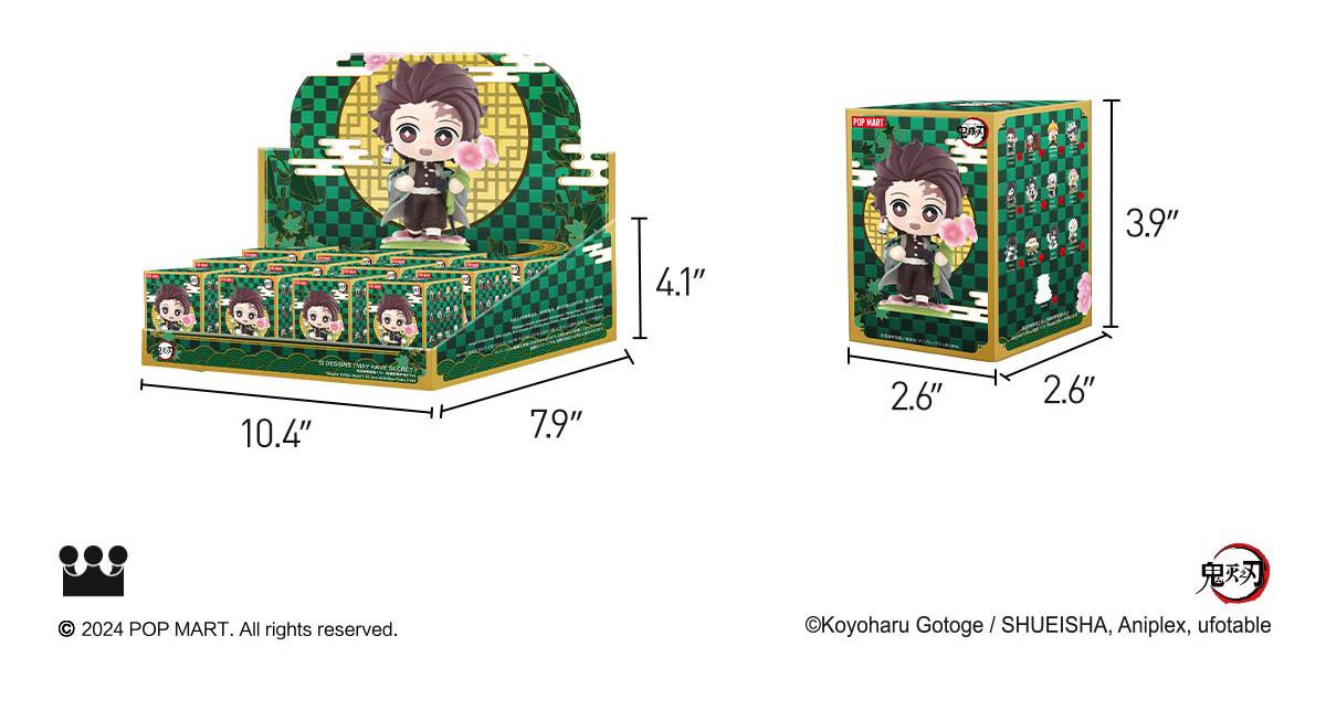 POP MART Kimetsu no Yaiba Birth Flower Series Figures, Blind Box, Mystery Box