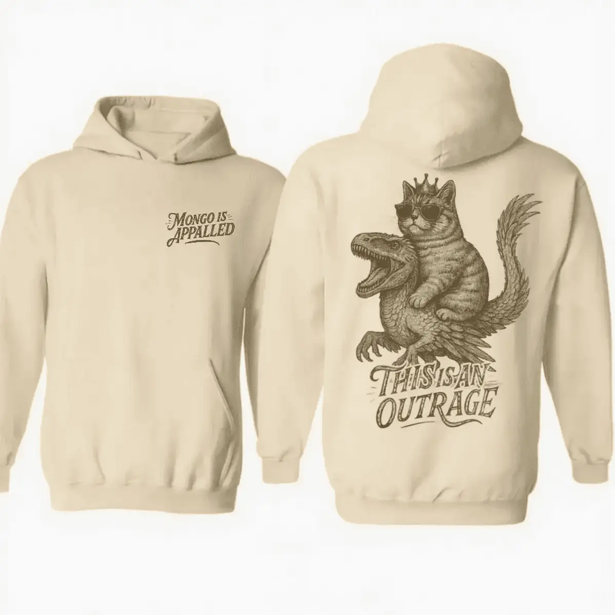 This Is An Outrage Two Sides Hoodie Dungeon Crawler Carl Shirt Princess Donut And Mongo Fantasy Dungeon Tee Unisex S Hoo Hoodied All Purpose Cotton Hoodie